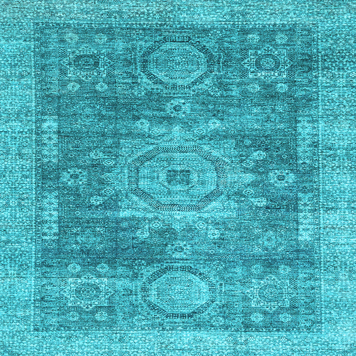 Square Machine Washable Abstract Light Blue Modern Rug, wshabs2338lblu