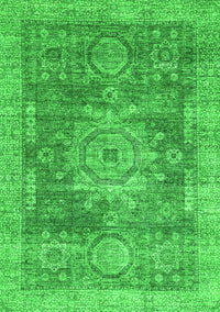 Abstract Green Modern Rug, abs2338grn