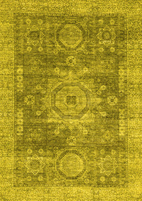 Abstract Yellow Modern Rug, abs2338yw