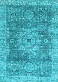 Abstract Light Blue Modern Rug, abs2338lblu