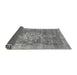 Sideview of Abstract Gray Modern Rug, abs2338gry