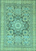 Abstract Light Blue Modern Rug, abs2339lblu