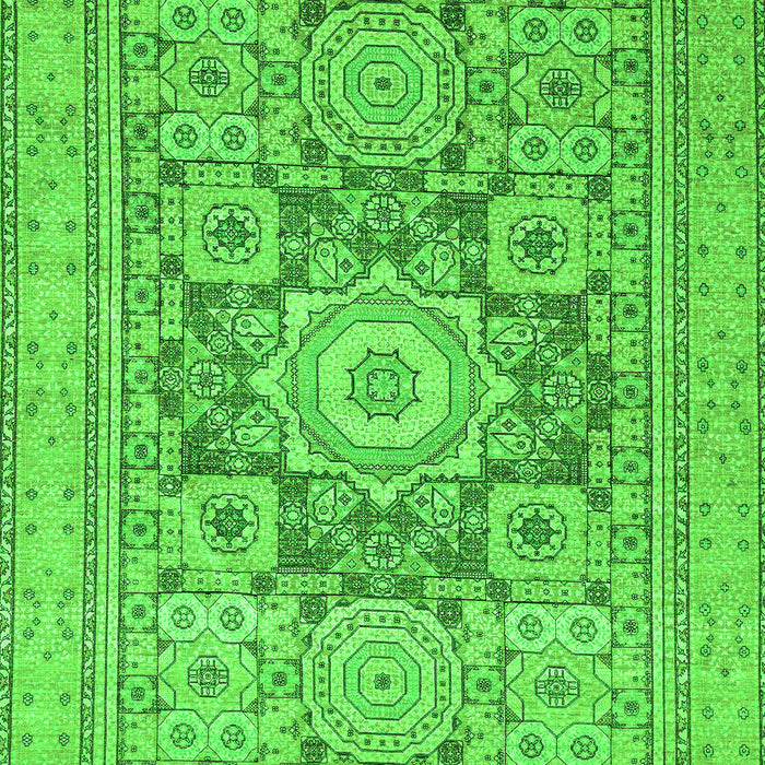 Machine Washable Abstract Green Modern Area Rugs, wshabs2339grn