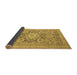 Sideview of Abstract Brown Modern Rug, abs2339brn