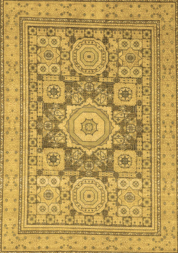 Abstract Brown Modern Rug, abs2339brn