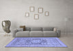 Machine Washable Abstract Blue Modern Rug in a Living Room, wshabs2339blu