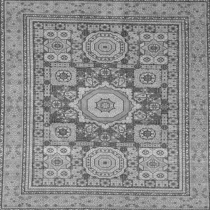 Square Abstract Gray Modern Rug, abs2339gry