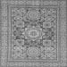 Square Abstract Gray Modern Rug, abs2339gry