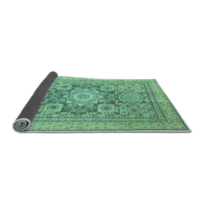 Sideview of Abstract Light Blue Modern Rug, abs2339lblu
