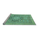 Sideview of Machine Washable Abstract Light Blue Modern Rug, wshabs2339lblu