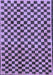 Checkered Blue Modern Rug, abs233blu