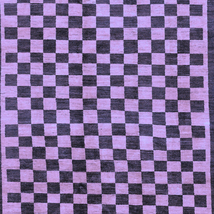 Checkered Blue Modern Rug, abs233blu