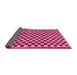 Sideview of Checkered Pink Modern Rug, abs233pnk