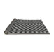 Sideview of Checkered Gray Modern Rug, abs233gry