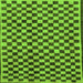 Square Checkered Green Modern Rug, abs233grn