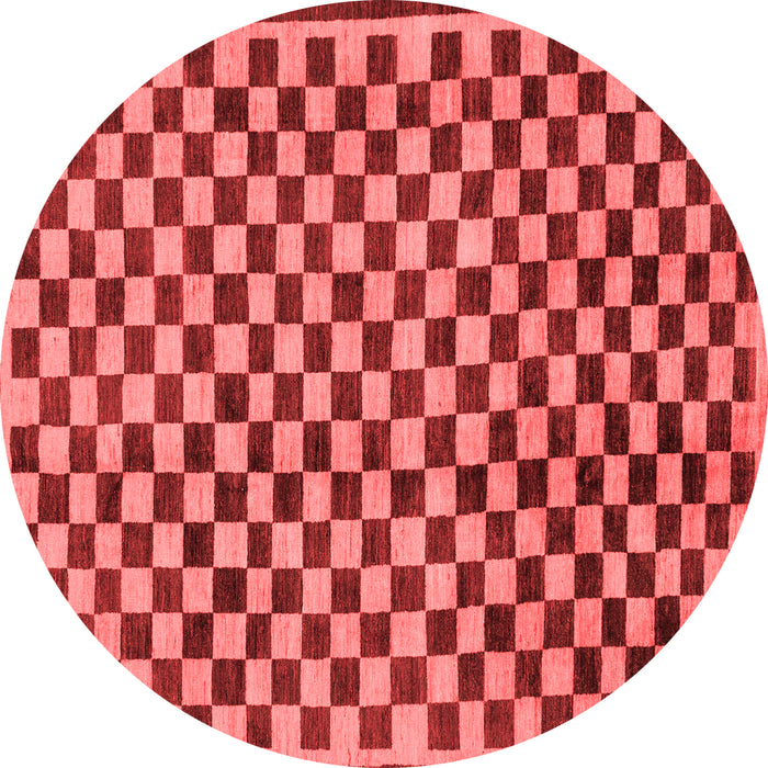 Checkered Red Modern Rug, abs233red