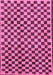 Checkered Purple Modern Rug, abs233pur