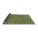 Sideview of Checkered Light Blue Modern Rug, abs233lblu