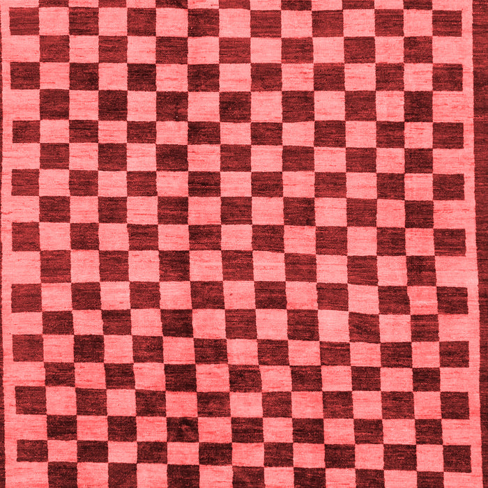 Checkered Red Modern Area Rugs