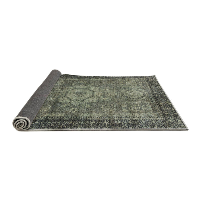 Sideview of Abstract Taupe Brown Modern Rug, abs2340