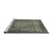 Sideview of Machine Washable Abstract Taupe Brown Rug, wshabs2340