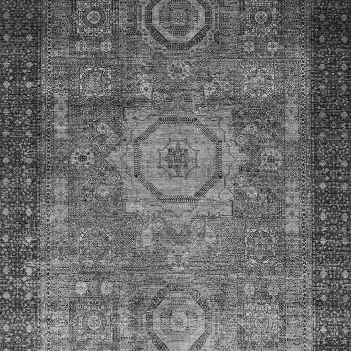 Machine Washable Abstract Gray Modern Rug, wshabs2340gry