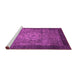 Sideview of Machine Washable Abstract Pink Modern Rug, wshabs2340pnk