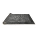 Sideview of Abstract Gray Modern Rug, abs2340gry