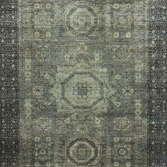 Machine Washable Abstract Taupe Brown Rug, wshabs2340