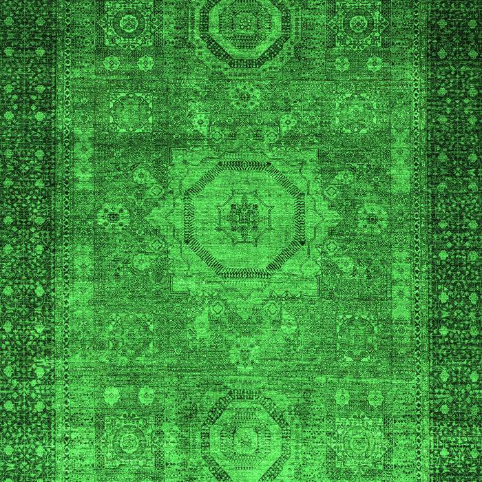 Machine Washable Abstract Green Modern Area Rugs, wshabs2340grn