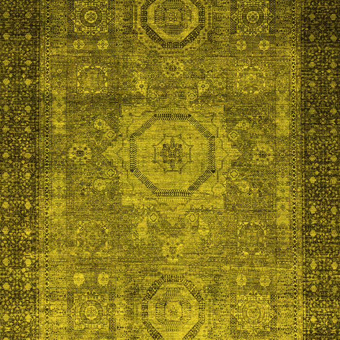 Abstract Yellow Modern Rug, abs2340yw