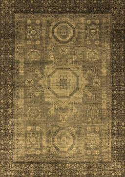 Abstract Brown Modern Rug, abs2340brn