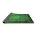 Sideview of Abstract Emerald Green Modern Rug, abs2340emgrn