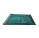 Sideview of Machine Washable Abstract Light Blue Modern Rug, wshabs2340lblu