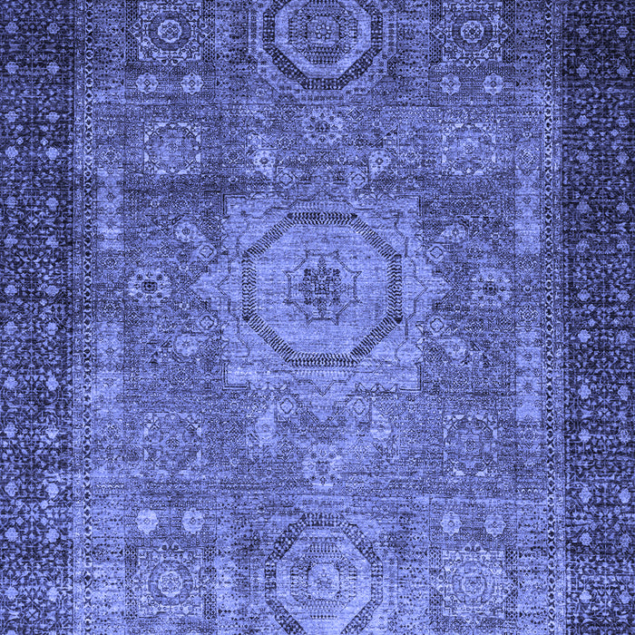 Abstract Blue Modern Rug, abs2340blu