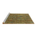 Sideview of Machine Washable Abstract Caramel Brown Rug, wshabs2341