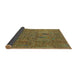 Sideview of Abstract Caramel Brown Modern Rug, abs2341