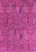 Machine Washable Abstract Pink Modern Rug, wshabs2341pnk