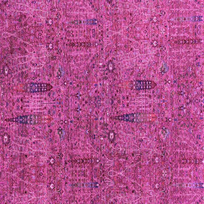 Square Machine Washable Abstract Pink Modern Rug, wshabs2341pnk