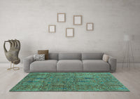 Machine Washable Abstract Light Blue Modern Rug, wshabs2341lblu