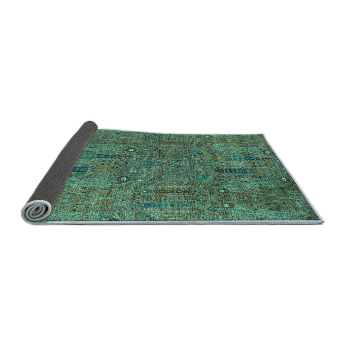 Sideview of Abstract Light Blue Modern Rug, abs2341lblu