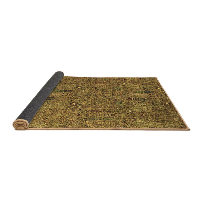 Sideview of Abstract Brown Modern Rug, abs2341brn