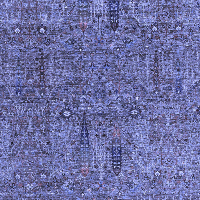 Machine Washable Abstract Blue Modern Rug, wshabs2341blu