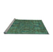 Sideview of Machine Washable Abstract Light Blue Modern Rug, wshabs2341lblu