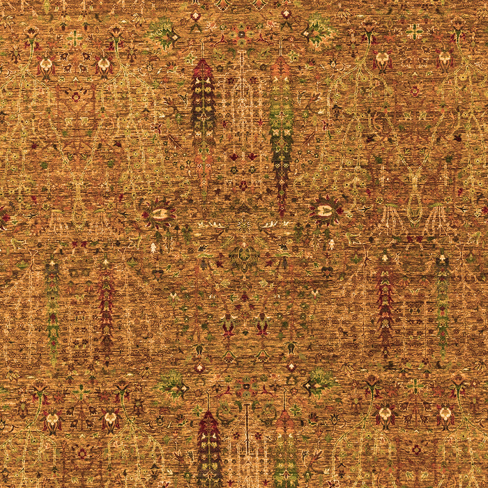 Machine Washable Abstract Orange Modern Area Rugs, wshabs2341org