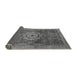 Sideview of Abstract Gray Modern Rug, abs2342gry