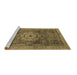 Sideview of Machine Washable Abstract Brown Modern Rug, wshabs2342brn