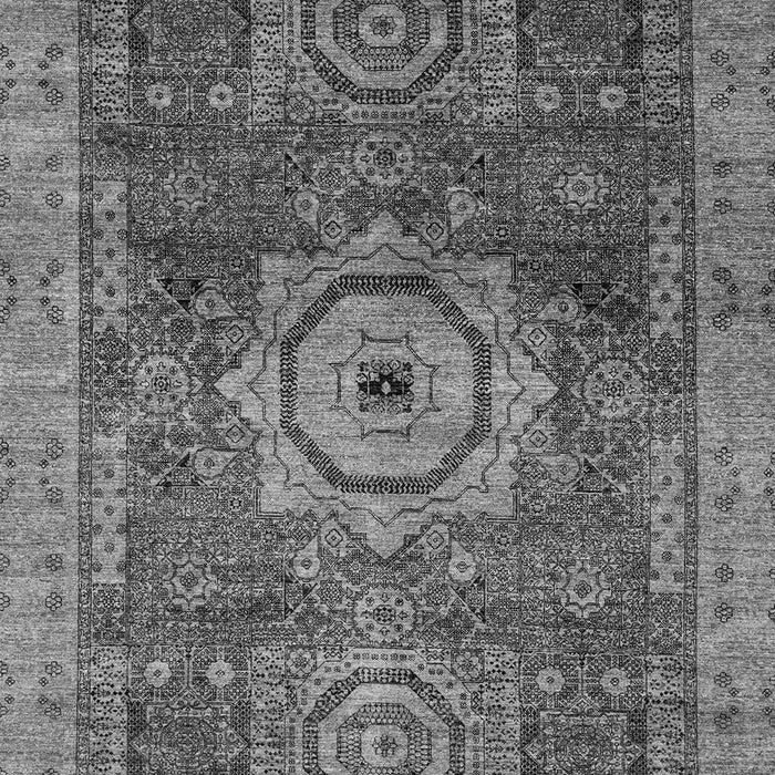 Machine Washable Abstract Gray Modern Rug, wshabs2342gry