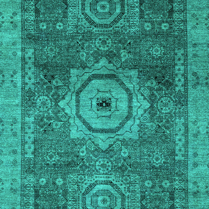Machine Washable Abstract Turquoise Modern Area Rugs, wshabs2342turq