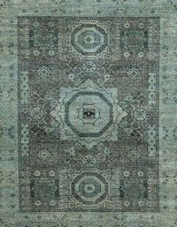 Machine Washable Abstract Gunmetal Gray Rug, wshabs2342